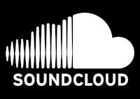 the soundcloud logo on a black background